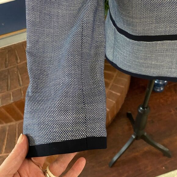 Talbots navy blue open front blazer Size 8 New without tags - Picture 4 of 7